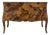 Vintage Burl Wood Bombe Chest of Drawers For Sale
