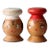 Mid Century Wood Salt & Pepper Shakers Set For Sale