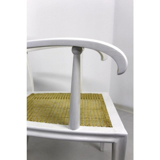 Art Nouveau White Lacquered Beech Armchair by Josef Hoffmann For Sale - Image 17 of 18