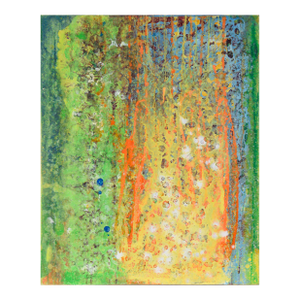 Yellow, Green, and Orange - Abstract Expressionist Composition by Charles David Francis