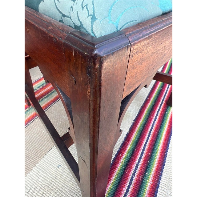 Set of 3 Mahogany Gothic Chippendale Side Chairs, Philadelphia 1770s For Sale - Image 10 of 12