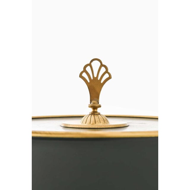 Scandinavian Modern Model 6942 Table Lamp in Brass by Arvid Böhlmark, 1920s For Sale - Image 4 of 11