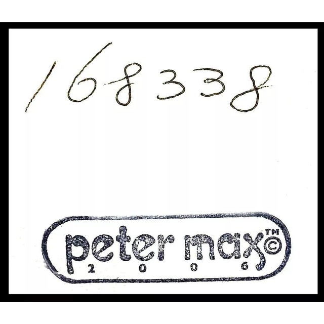 Peter Max GOD BLESS AMERICA with 5 LIBERTIES, Peter Max For Sale - Image 4 of 5
