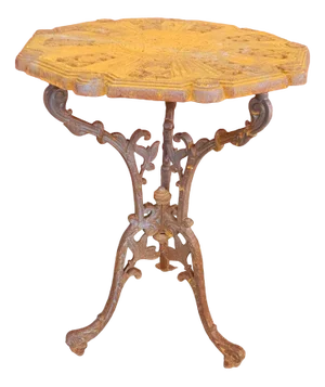 Art Nouveau Cast Iron Garden Table
