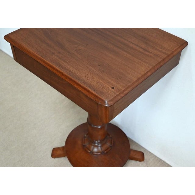 English Mahogany Pedestal Table For Sale - Image 6 of 18