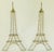 Really fun set! Paris' Eiffel Tower gold metal wall art decor. Ready to hang. Solid and Sturdy. Set of two. Excellent...