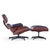 Brown Charles and Ray Eames for Herman Miller Mid Century Eames Chair and Ottoman For Sale - Image 8 of 11