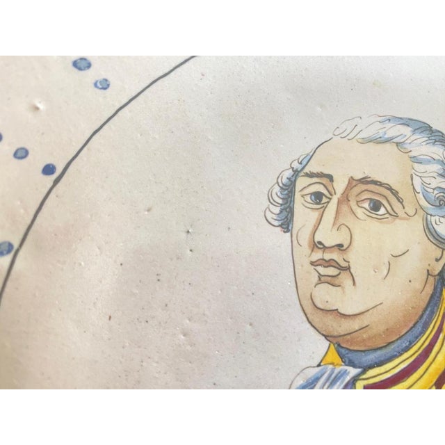 Plates in French Pink and Green Faïence, 20th Century, Set of 2 For Sale - Image 3 of 15