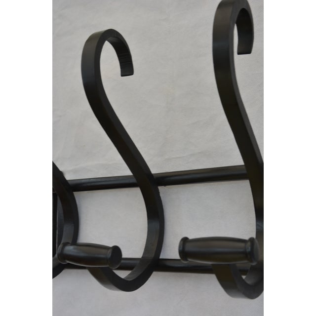 Vintage Ebonised Bentwood Coat Rack Coat Hooks, 1940 For Sale - Image 13 of 15