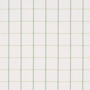 SAMPLE - Schumacher X Mark D. Sikes Frannie Windowpane Fabric In Leaf Green