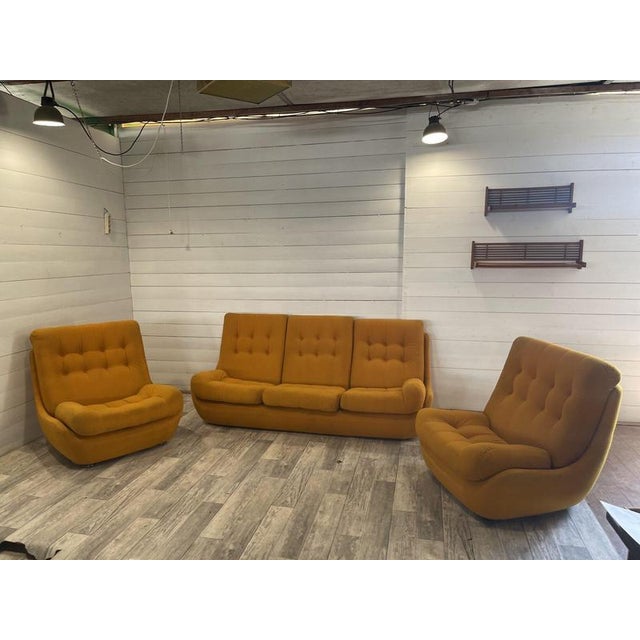 Modern Vintage Atlantis Living Room Set from Jitona, 1970, Set of 3 For Sale - Image 3 of 18