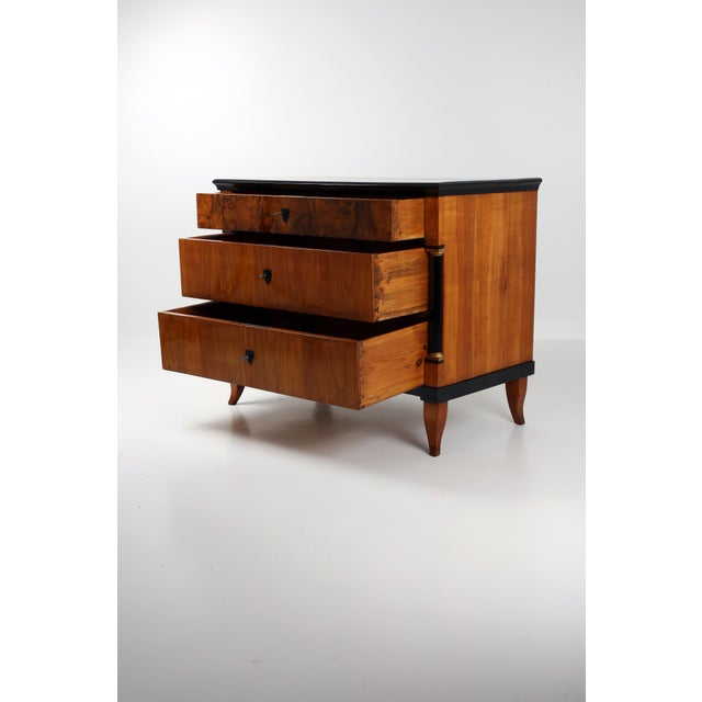 Early 19th Century Biedermeier Chest of Drawers in Cherry Wood, 1820 For Sale - Image 5 of 18