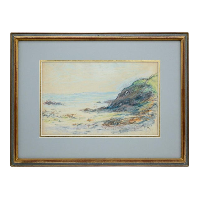 Schuffenecker - Seaside - Pastel on Paper - 1900 For Sale