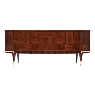 Period Mid-Century Modern Macassar Buffet For Sale