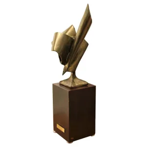 1970s “Abstract Bronze” Modern Sculpture by William Robert Stevenson