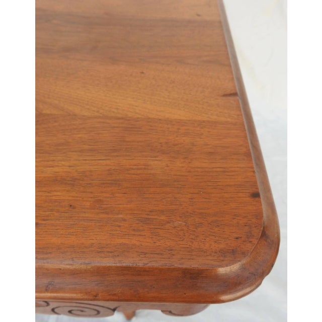 Brown 19th Century Victorian Eastlake Burled Walnut Table With Glass Top For Sale - Image 8 of 13