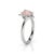Not Yet Made - Made To Order Rose Quartz Heart Ring, Pink Gemstone 925 Silver Ring Us 7 For Sale - Image 5 of 5