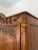 Chestnut Antique Hand Carved Wardrobe For Sale - Image 8 of 12