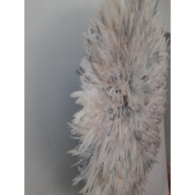 Juju Hat White Speckled Gray of 31" - 80 Cm For Sale - Image 9 of 9