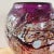 Vibrant Mouth Blown Art Glass Vase in Purple Signed by Artist John Gerletti For Sale In Los Angeles - Image 6 of 9