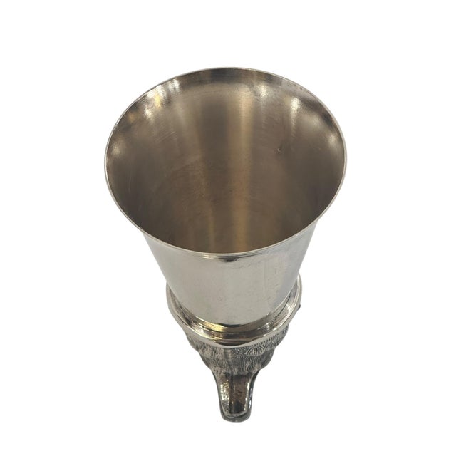 Vintage Silverplate Foxhead Stirrup Cup For Sale - Image 14 of 14