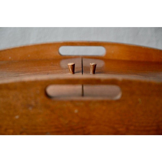 Beige Sewing Cabinet with Compass Feet, 1950s For Sale - Image 8 of 11