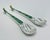 Los Castillo 1980s Emilia Castillo for Los Castillo Silver-Plated & Malachite Bird Serving Utensils For Sale - Image 4 of 15