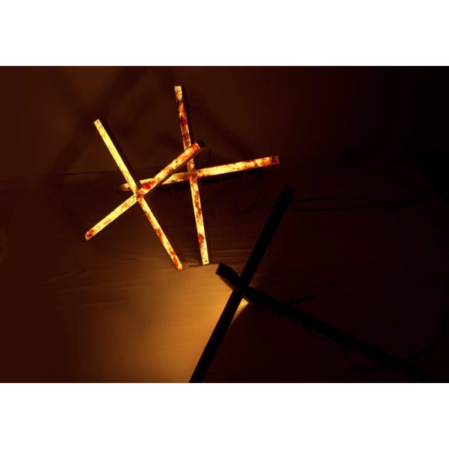 Gold Ceberus Brass Light Sculpture from Early Light, Set of 3 For Sale - Image 8 of 11