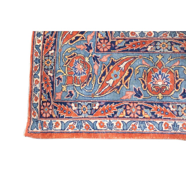 Fine Antique Persian Tehran Rug 8'8'' X 11'10'' For Sale - Image 10 of 12