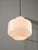 Metal Mid-Century Italian Opaline and Brass Pendant Lamp For Sale - Image 7 of 14