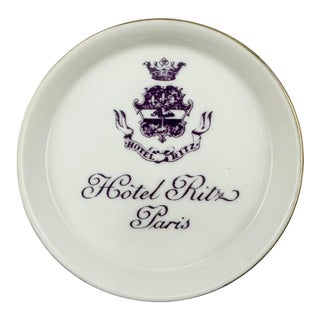 Vintage Ritz Paris Hotel Porcelain Ashtray Catchall Dish For Sale