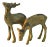 Midcentury Brass Deer, S/2 For Sale