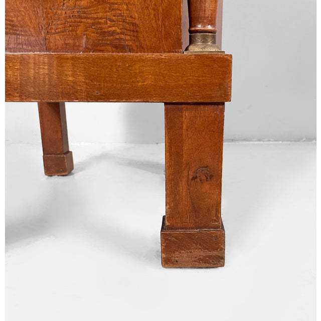 19th Century Empire Italian Bedside Tables in Wood, Set of 2 For Sale - Image 14 of 15