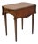 Vintage Baker Hepplewhite Style Mahogany Pembroke Dropleaf Lamp Side Table For Sale