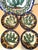 Mexican Vintage Cactus Design Talavera 5 Piece Bowl Set For Sale - Image 3 of 9