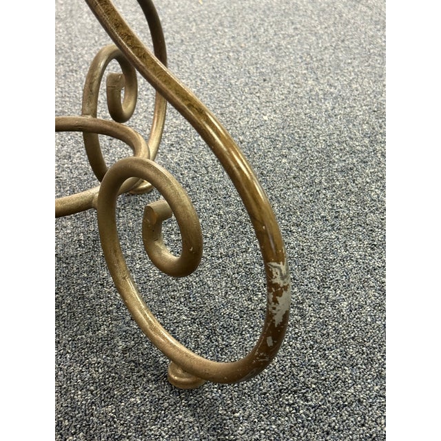 Ethan Allen Legacy Iron and Wood End Table For Sale In New York - Image 6 of 8