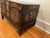 Vintage Mid Century Asian Carved Trunk on Stand With Brass Latch For Sale In New York - Image 6 of 11
