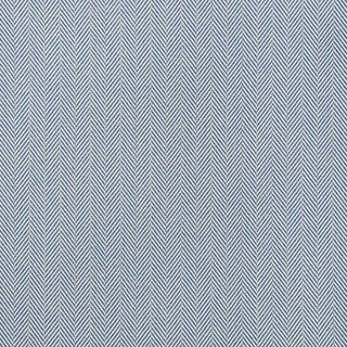 Sample- Schumacher Classic Herringbone In/Out Fabric in Navy For Sale