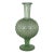20th Century MCM Italian Empoli Green Knobbly Pedestal Vase With Uv Glow For Sale