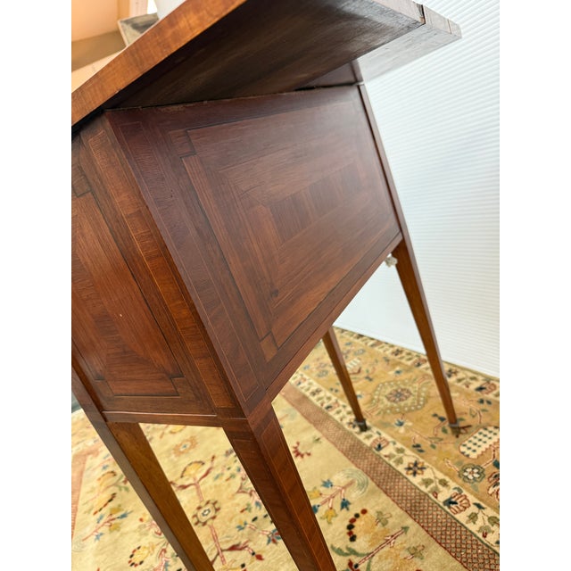 Neoclassical French Louis XVI Style Faux Book Side Table, Early 20th Century For Sale - Image 3 of 12