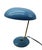 Blue Metal and Brass Table Lamp, Italy, 1950s For Sale - Image 4 of 13