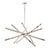 Regina Andrew Viper Chandelier in Polished Nickel For Sale