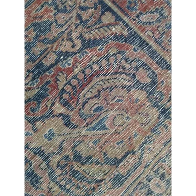 Rose 1900's Antique Persian Sarouk Palace Rug, 14'4" X 22'6" For Sale - Image 8 of 10