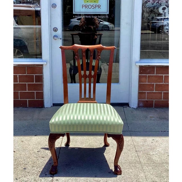 18th C Style Burton-Ching Chippendale Side or Desk Chair For Sale - Image 9 of 9