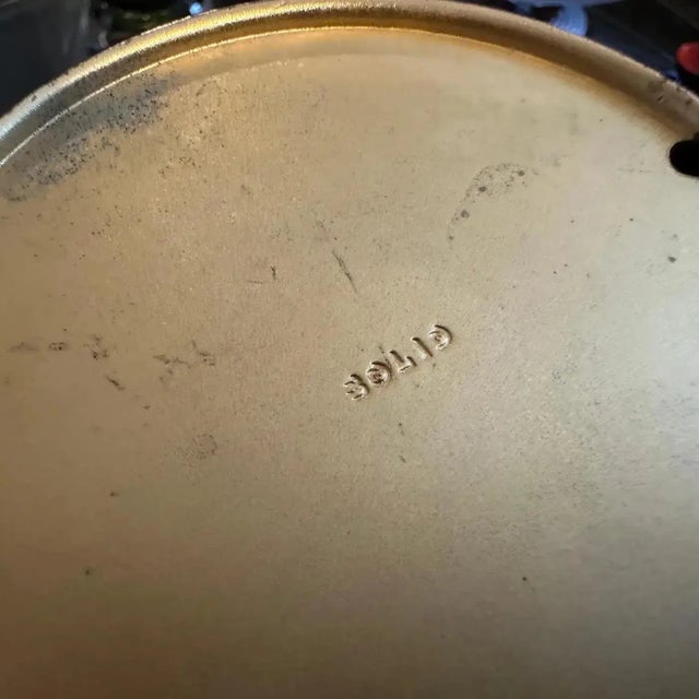 1970s Modern Gilted Metal Sculptural Italian Design Jug Vase For Sale - Image 11 of 16