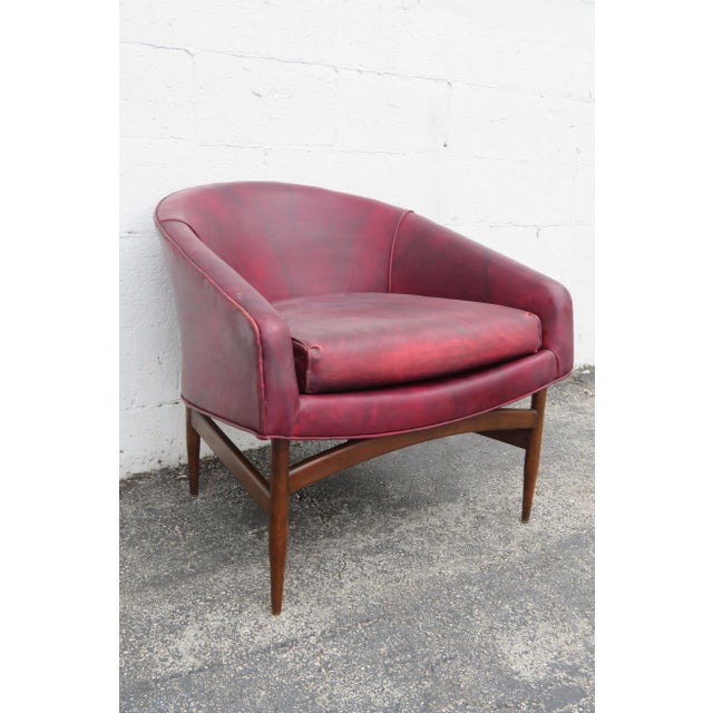 Lawrence Peabody Lawrence Peabody Mid Century Modern Sculptural Barrel Lounge Chair 6031 For Sale - Image 4 of 15