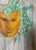 Mid-Century Modern 1960s Still-Life Oranges, Mask, Plant, Dove and Candlestick For Sale - Image 3 of 7