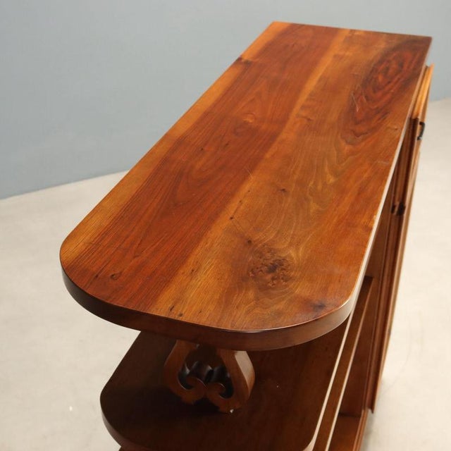 Renaissance Style Walnut Balustrade Cabinet For Sale - Image 3 of 8