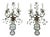 French Crystal Bronze Sconce Rings attributed to Maison Baguès, 1960s, Set of 2 For Sale