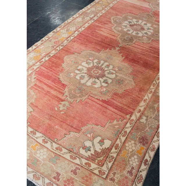 Textile Turkish Vintage Rug 4'9" x 11'2" #21399 For Sale - Image 7 of 8